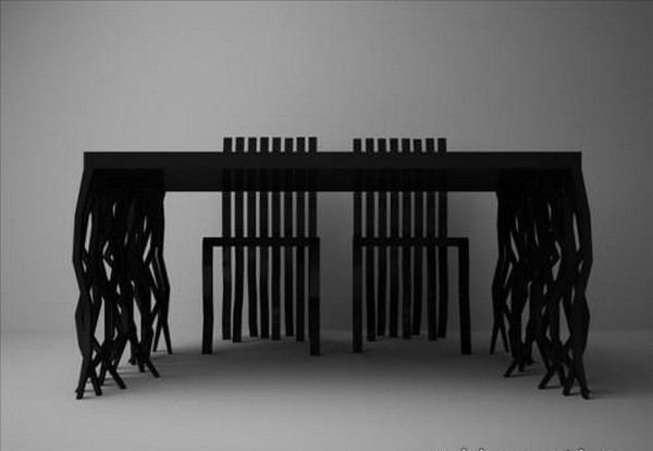 Концепт стула и стола от Александра Моторного фото